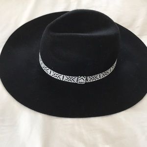 Boho Black Floppy Hat